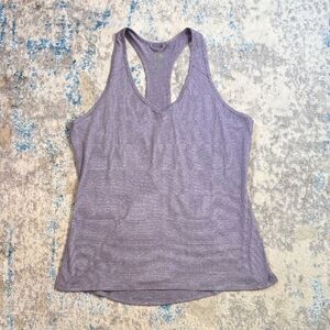 The‎ North Face Women's Size Large Purple Racerback Flashdry Tanktop